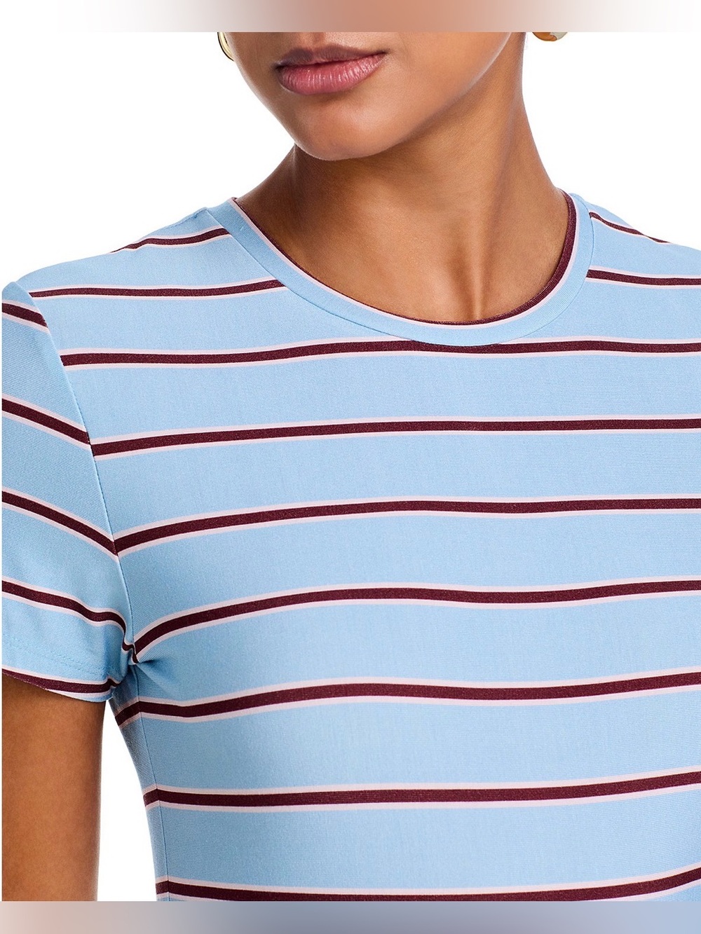 L'AGENCE Ressi Striped Tee. Size Small - Picture 4 of 5